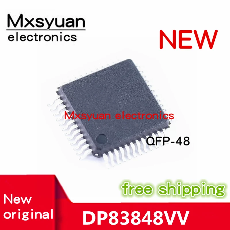 5pcs~20pcs/lot DP83848 DP83848VV DP83848CVV DP83848IVV QFP-48 New original  10/100 Mb/s Ethernet Physical Layer Transceiver