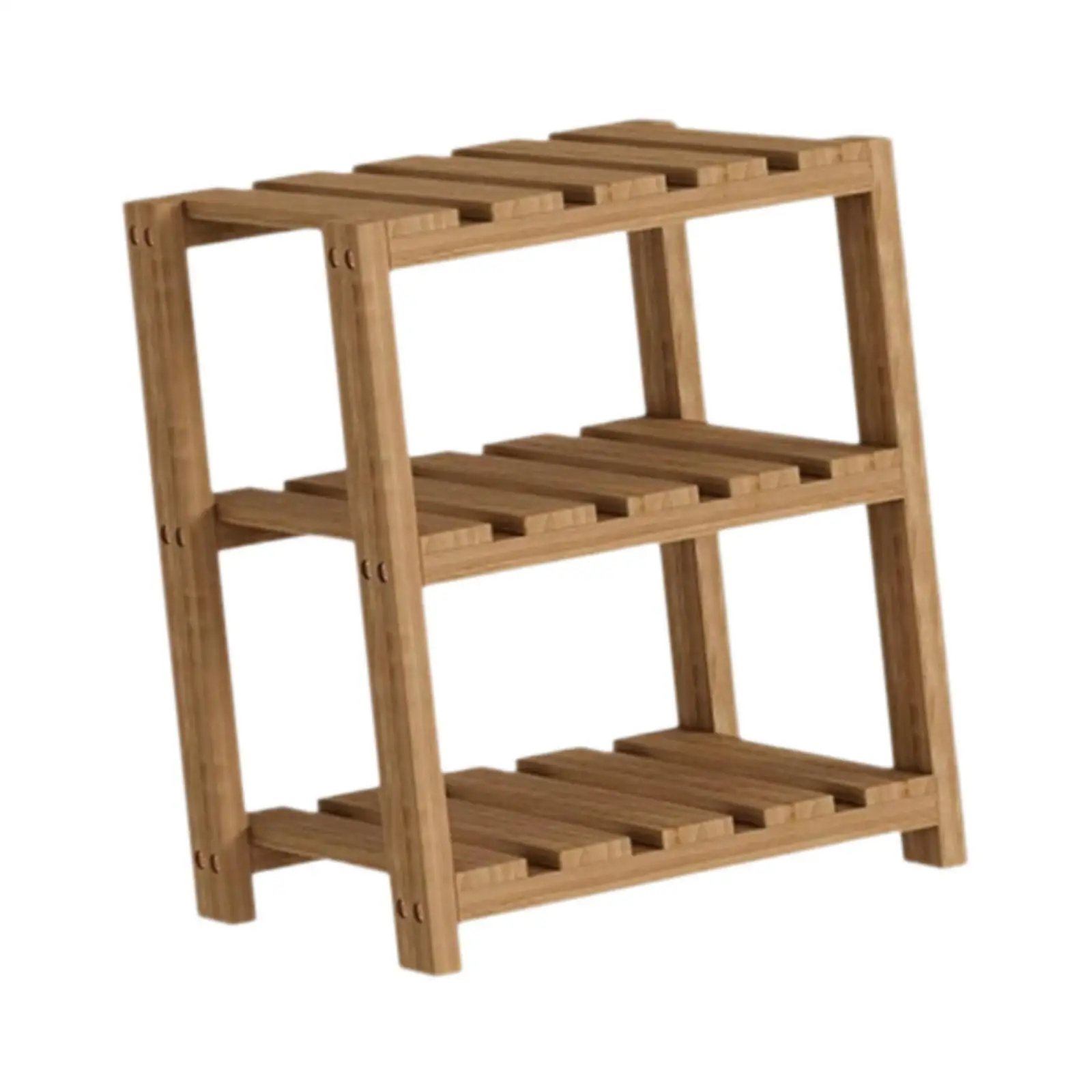 3 Tier Wooden Router Shelf Compact Organizer Rack Multifunctional Display for Home Office Books Speakers TV Gear