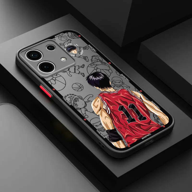 Slam Dunk Anime Frosted Translucent Phone Case For Redmi 9A 9C 9i 9T 10 Prime 10C K30 K40 S K20 Pro Gaming Plus