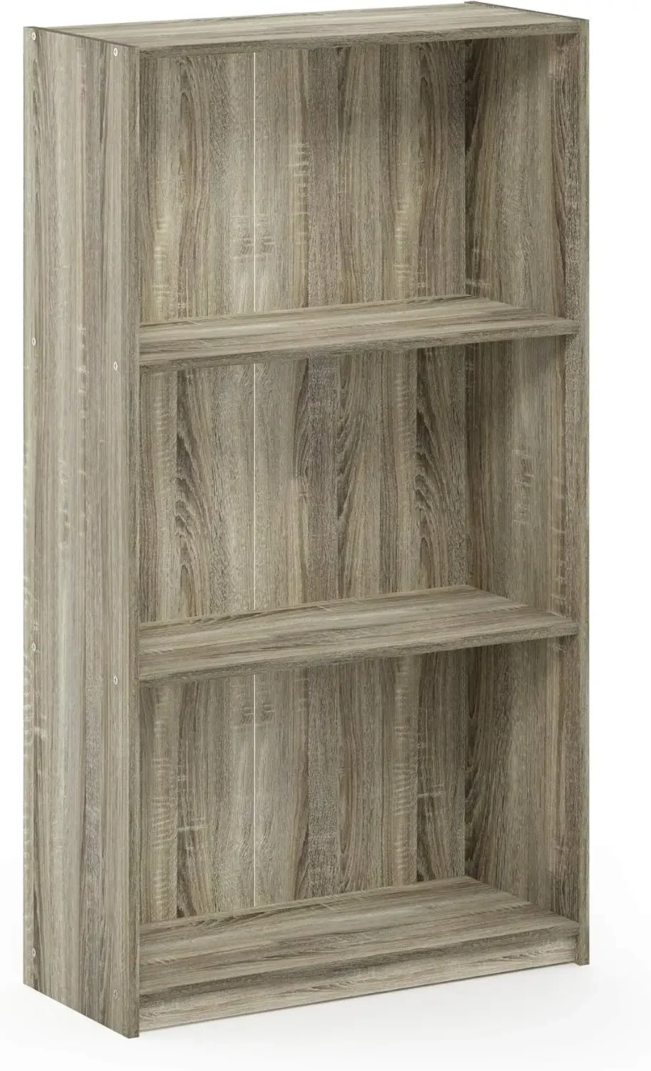 FURINNO-Bibliothèque de base à 3 niveaux, étagères de rangement, chêne Sonoma, 9.3 "P x 21.8" W x 39.5 "H USA