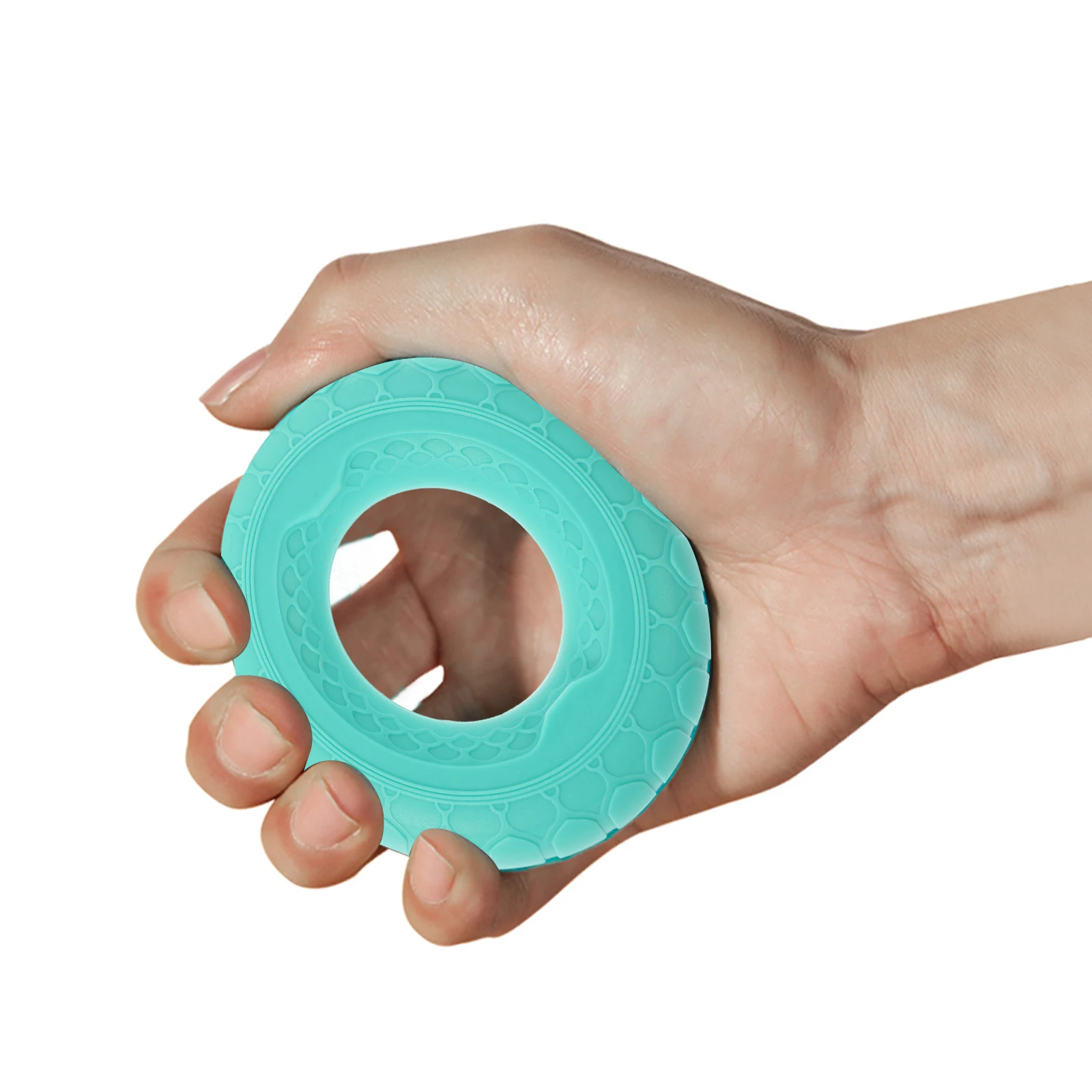 

1pcs 40 Pounds Hand Grip Strengthener Green Durable Silicone Grip Wrist Force Trainer For Home Office Rehab Golf Tennis Climbing