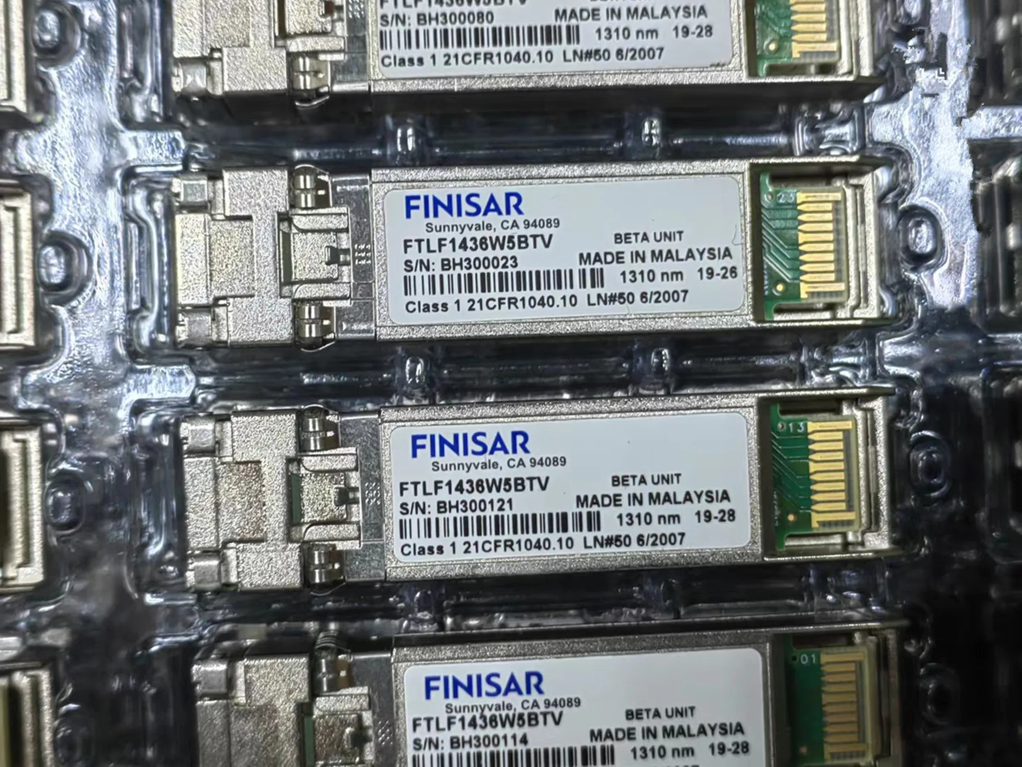 1PCS New Finisar 25G SFP Transceiver 1310NM 10KM FTLF1436W5BTV Optical Fiber LR 25GB Single mode