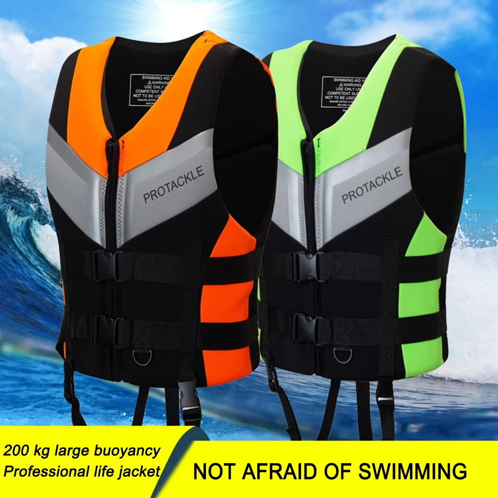 Kayak Life Jacket Professional Safety Life Vest Adult Life Jacket Swimming Vest Children Fishing Life Jacket for Surfing Kayak