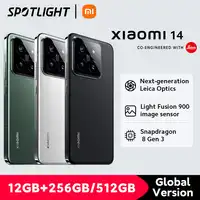 World Premiere Xiaomi 14 Smartphone Global Version RAM 12GB ROM 256GB 512GB Snapdragon 8 Gen 3 Leica Camera 50MP 6.36" AMOLED