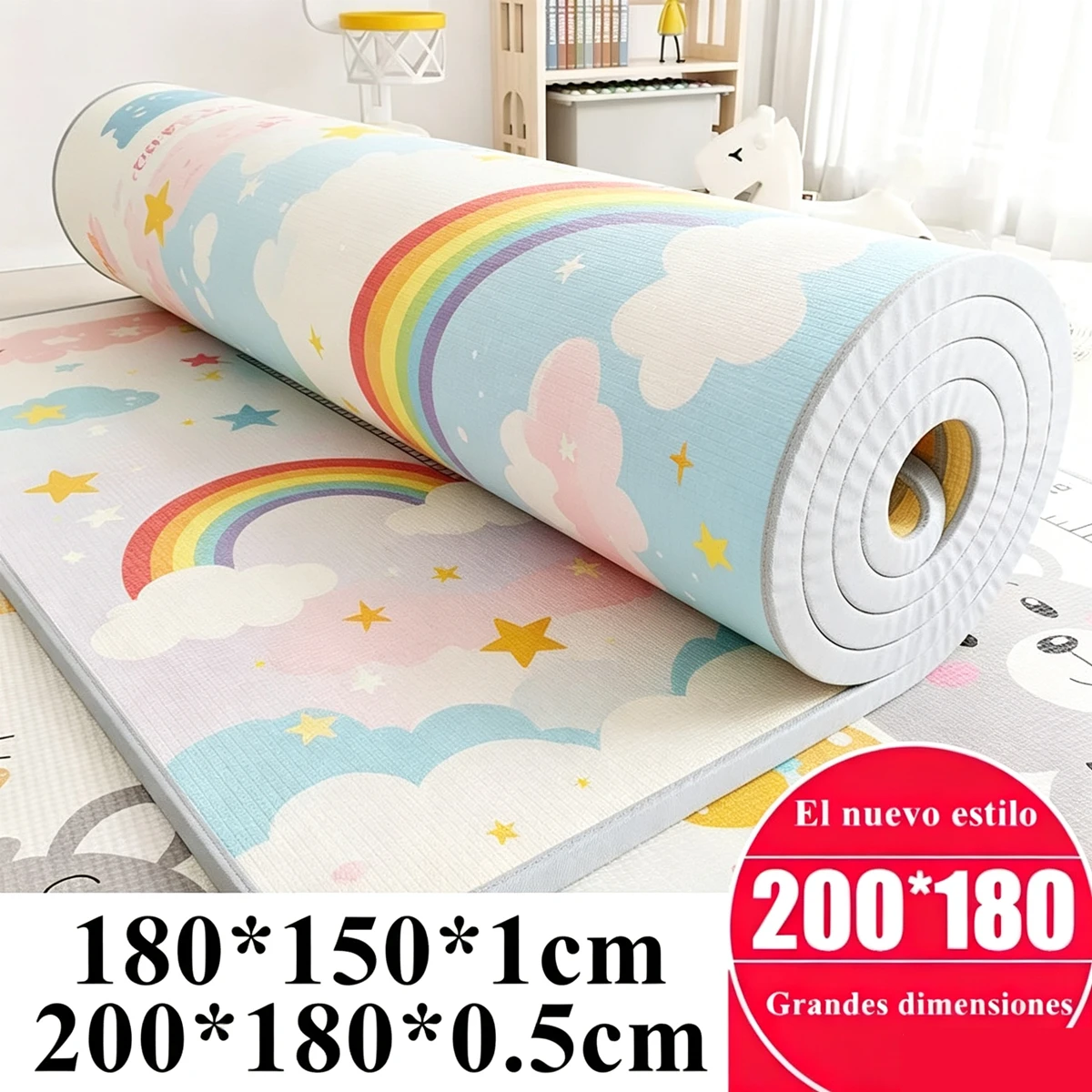

200x180cm Thickness: 0.5cm 8 Styles To Choose Baby Play Mat for Children Rug Playmat Baby Room Crawling Pad Baby Carpet Rug