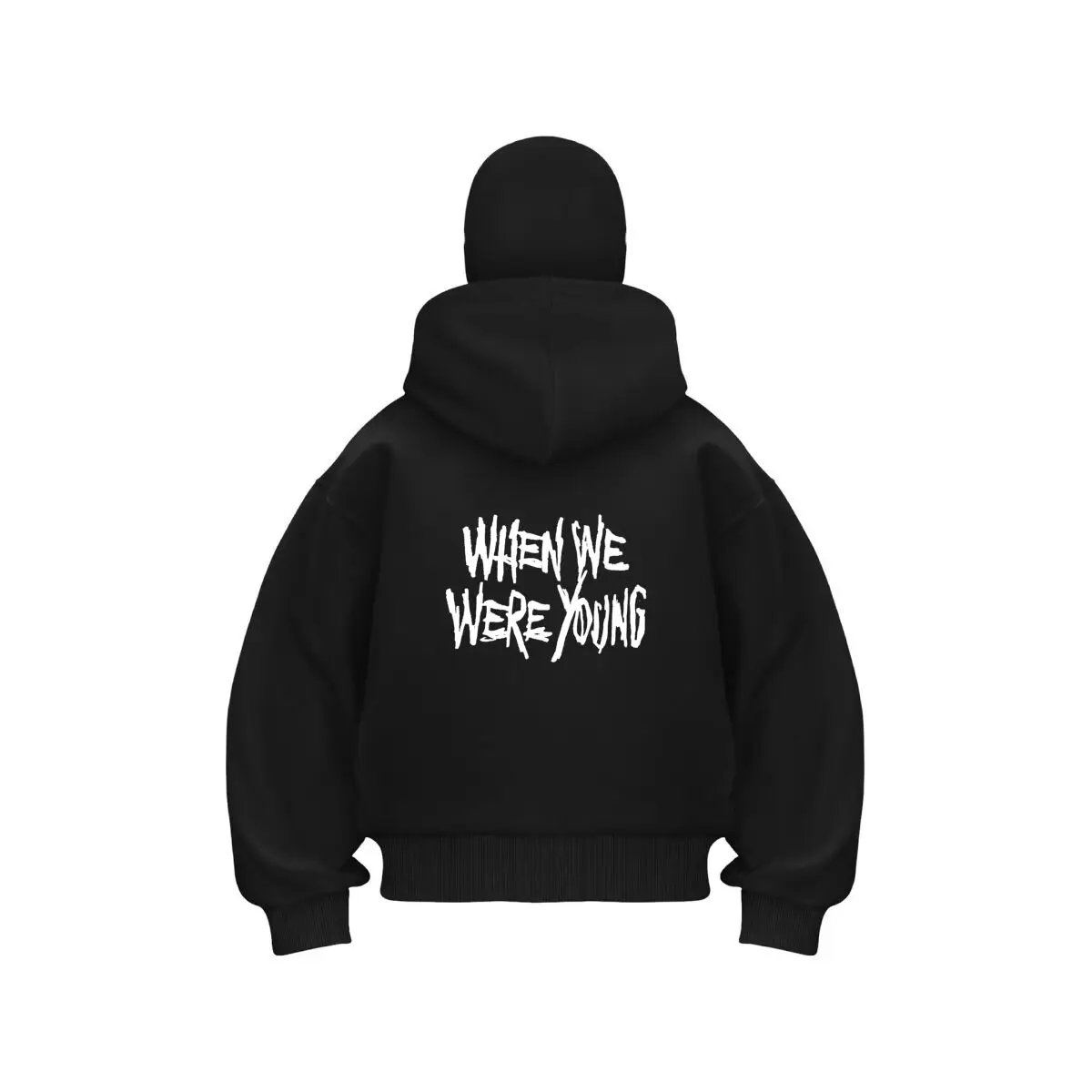 

When We Were Young Men's Double Hood Balaclava Zip Hoodie Winter Warm