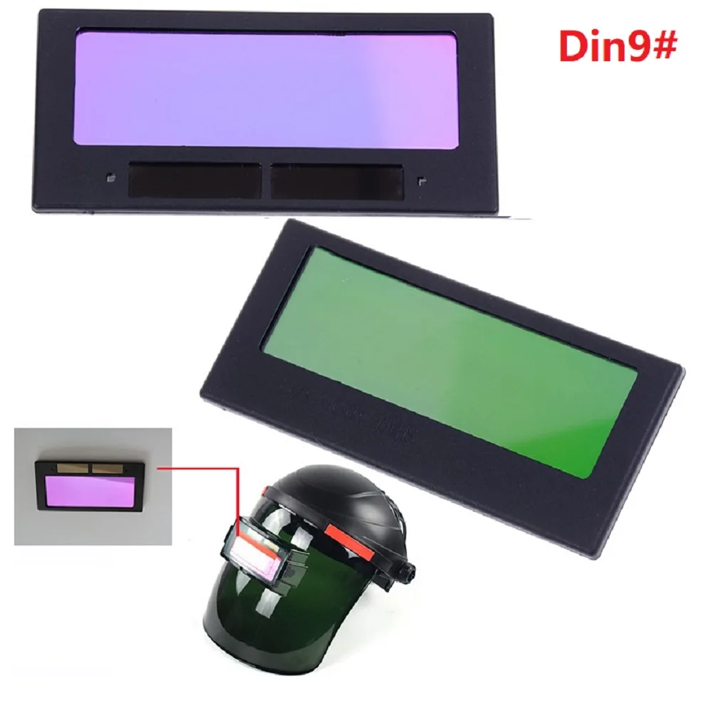 Auto Darken ing Schweißen Flip-Helm Linsen filter Schatten feste Schweiß linse automatische Verdunkelung Schweiß filter mit Lampen schirm