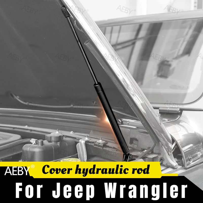 For Jeep Wrangler 2018-2023 Hood Lift Kit Gas Spring Hydraulic,Support rod machine head hydraulic rod,strut pole,Accessories