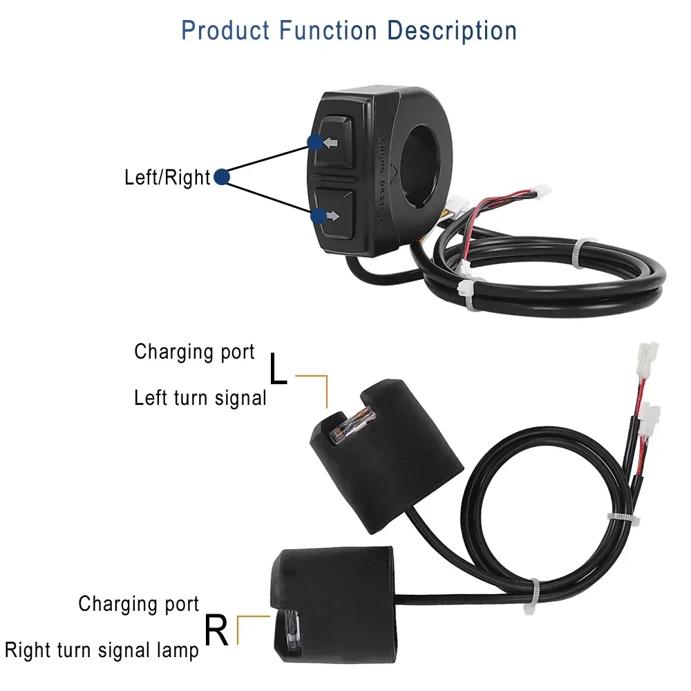 Monorim ML01 Kit Modifizierte Lenkergriffe 22mm Blinker für Xiaomi M365 Pro Pro2 1S für Ninebot Max G30 Lenker – Detail 3