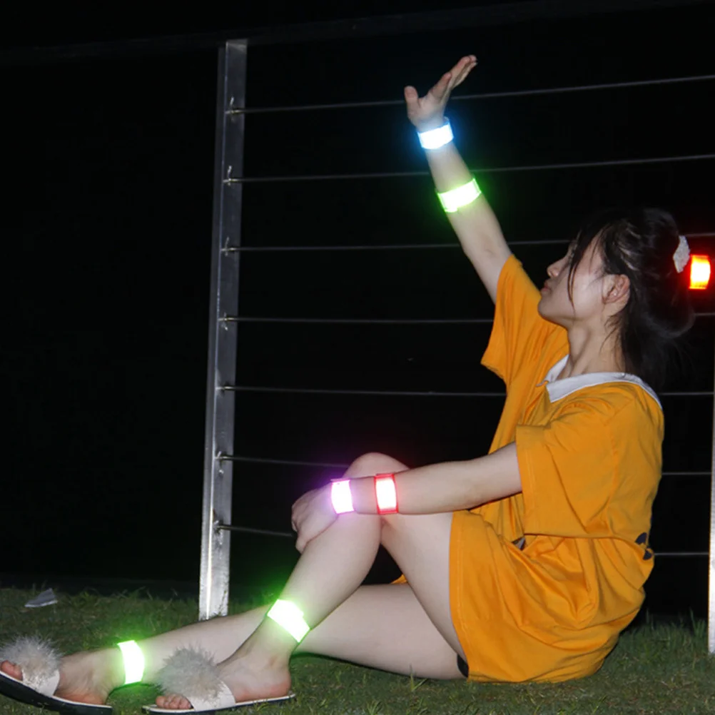 

7Pcs Night Glow Wristbands Kids Slap Bracelet Colorful PVC Flocking Clap Ring Children Wrist Strap Birthday Favor