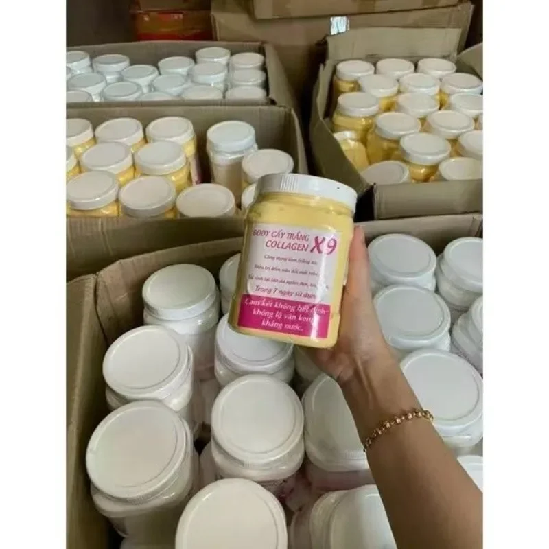 Hộp 900g Kem Body Cấy Trắng Collagen X9 Trắng Bật Tone , Ko Lộ Vân, Ko Bết Rít , Dụng Cụ Chăm Sóc Cơ Thể Ko Thể Thiếu