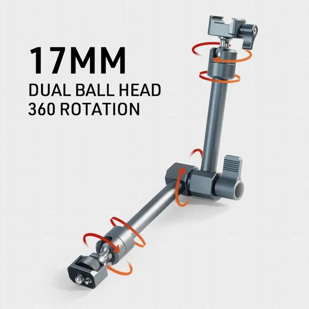 Large Magic Arm Dual-Head Multi-Function Bracket for Monitor Camera Phone Tripod Cage Extension