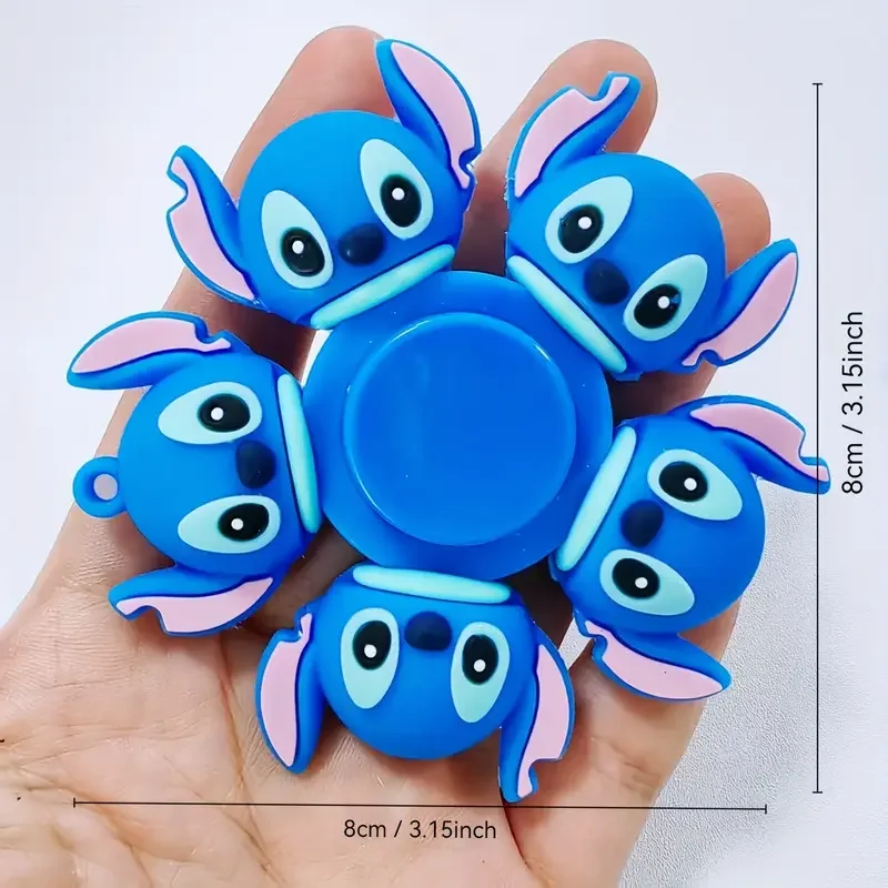 Disney Stitch Fidget Spinner |   360 °   Glatte Rotation, Stressabbau-Spielzeug, tragbar, leicht zu greifen, Entspannungsgyroskop