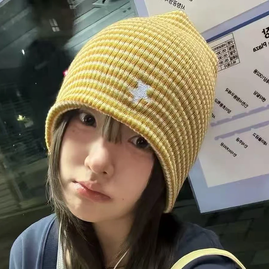 Gorro de punto a rayas unisex - Beanie Cuffed Knit reseña y precio