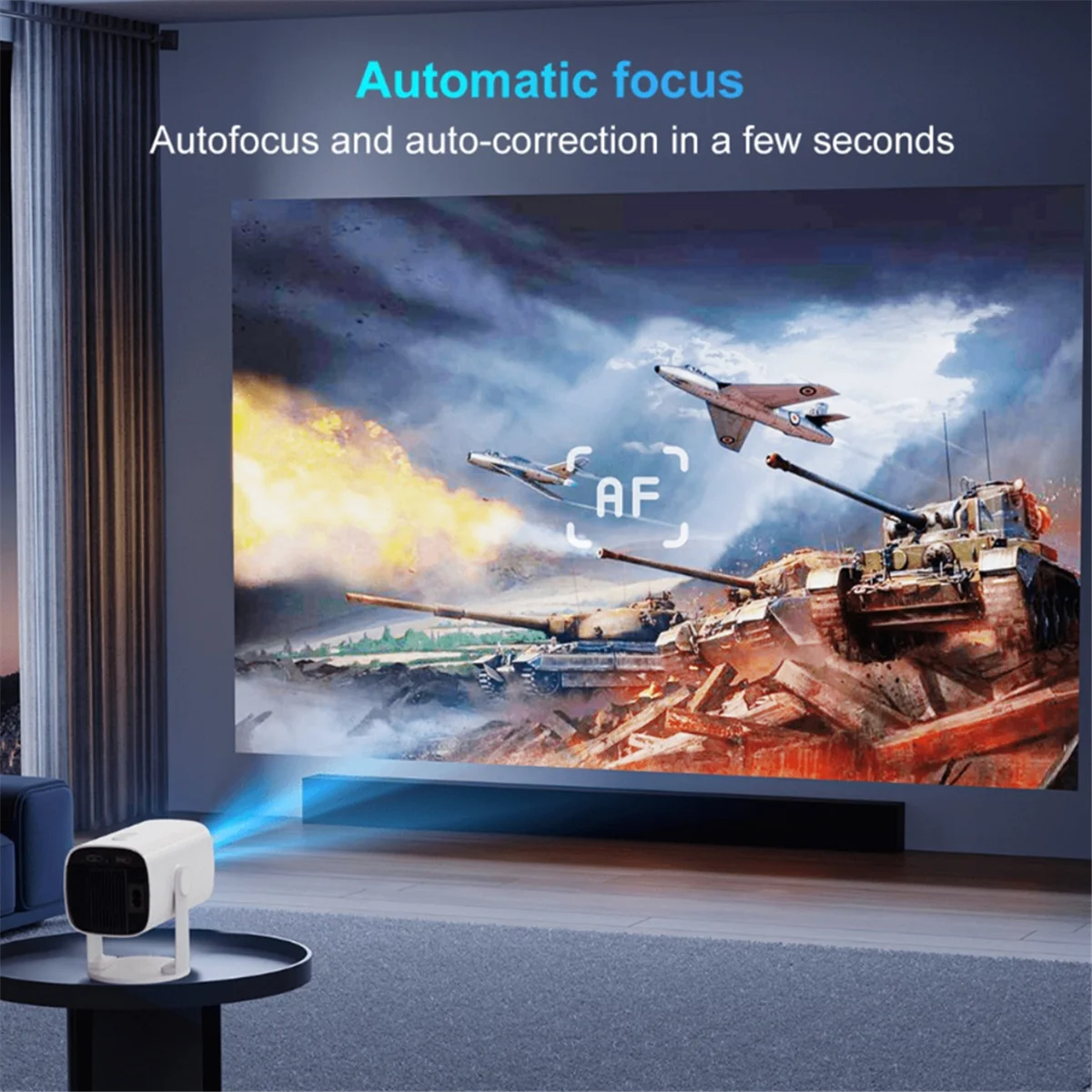 

New 3C-K2N Mini Projector 4K Supported Portable with 270° Rotatable 1080P 22000 Lumens Home Cinema ProK2N Mini Pro US Plug