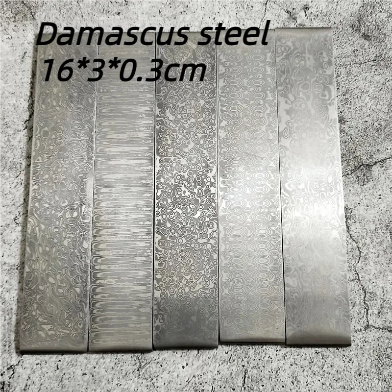 

1Piece Damascus Steel Diy Knife Making Spiral Texture Sandwich Pattern Steel Knife Blade Blank Kitchen Knife Heat Treatment
