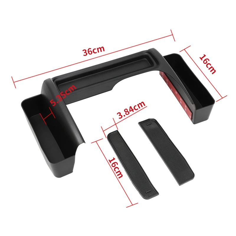 Vassoio portaoggetti per auto organizzatore della scatola di immagazzinaggio del cambio per Jeep Wrangler JK 2011 - 2018 2016 2015 stivaggio