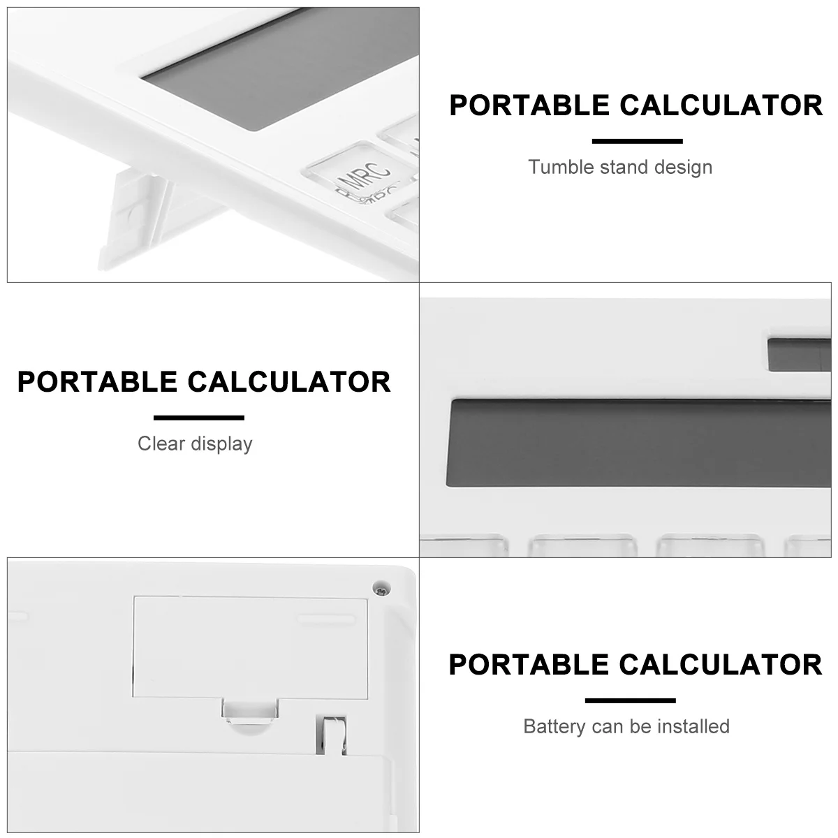 

Durable Solar Calculator Portable Office Use Compact Size Lightweight Easy Carry Pure White Appearance Scientific Technological