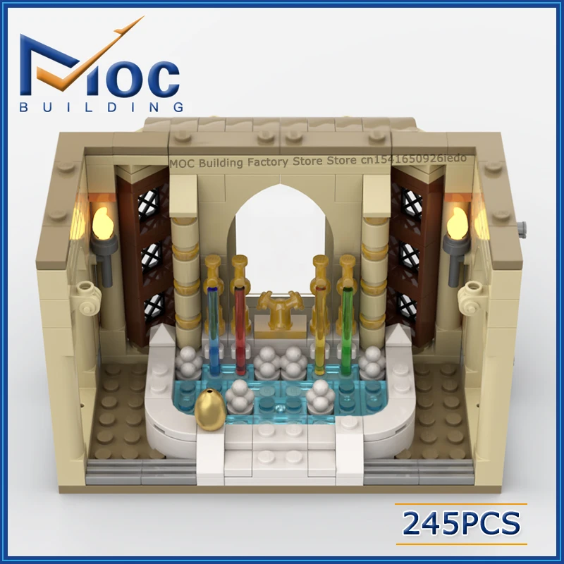 Série de films classiques, salle de bain Headmaster, scène modulaire, modèle MOC, blocs de construction, Collection créative, jouets à assembler, briques, cadeau