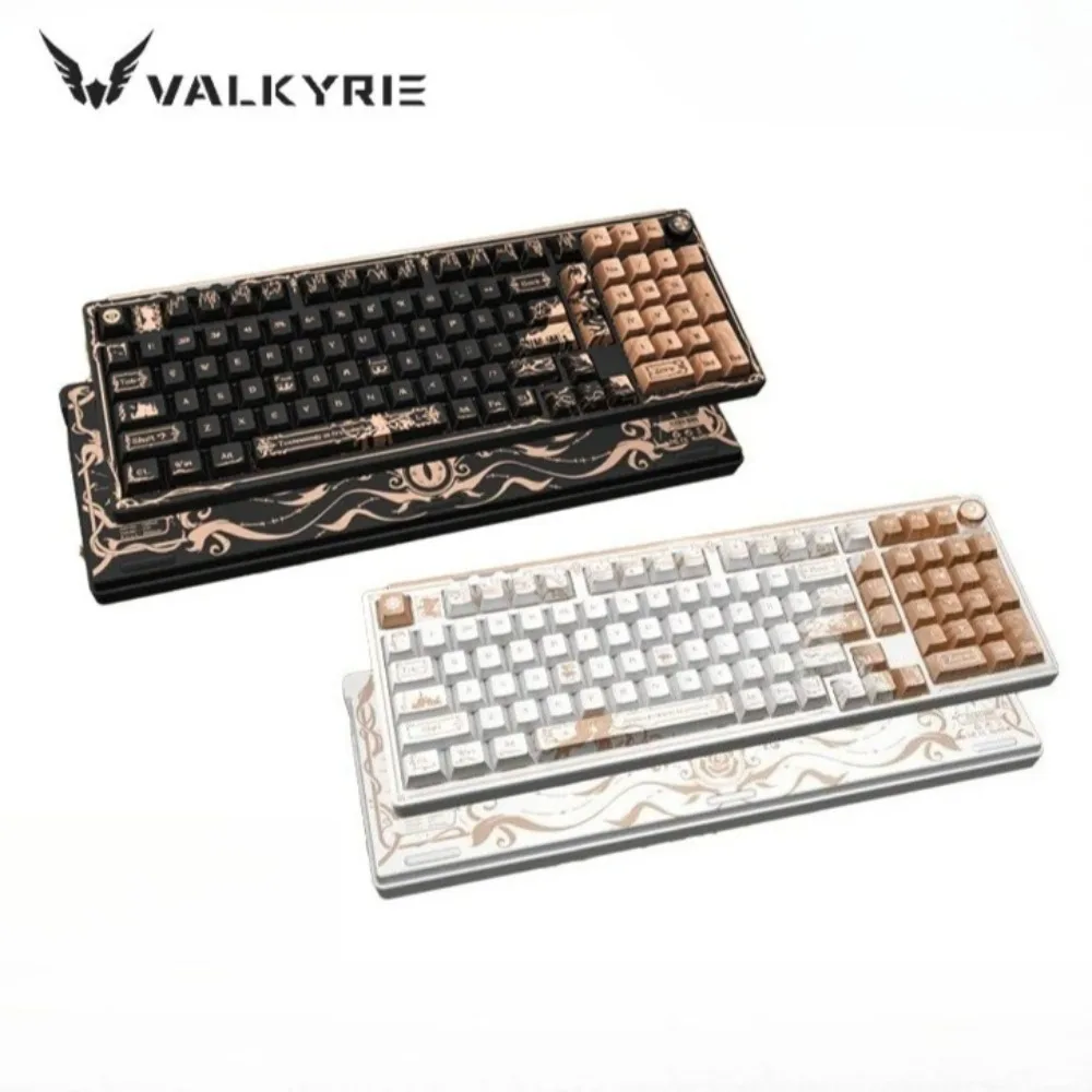 

VALKYRIE VK99 Pro Трехрежимная беспроводная клавиатура Bluetooth с горячей заменой RGB с низкой задержкой Индивидуальная механическая клавиатура для киберспорта и игр