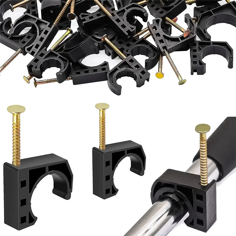 

ABUL-Sports Outdoors For Farm Garden Mounting Hose Clamp Withnail 1/2 Inch Pipe Clamp 50 Pieces Nail Pool Vent Organizer