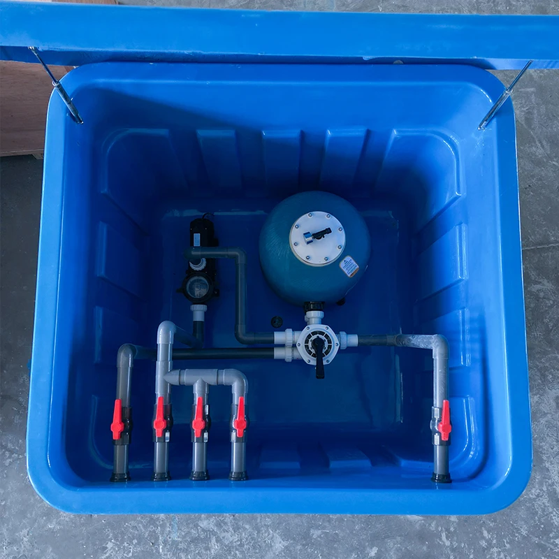 

Pool integrated filter burial machine Pool water treatment machine in a burial box