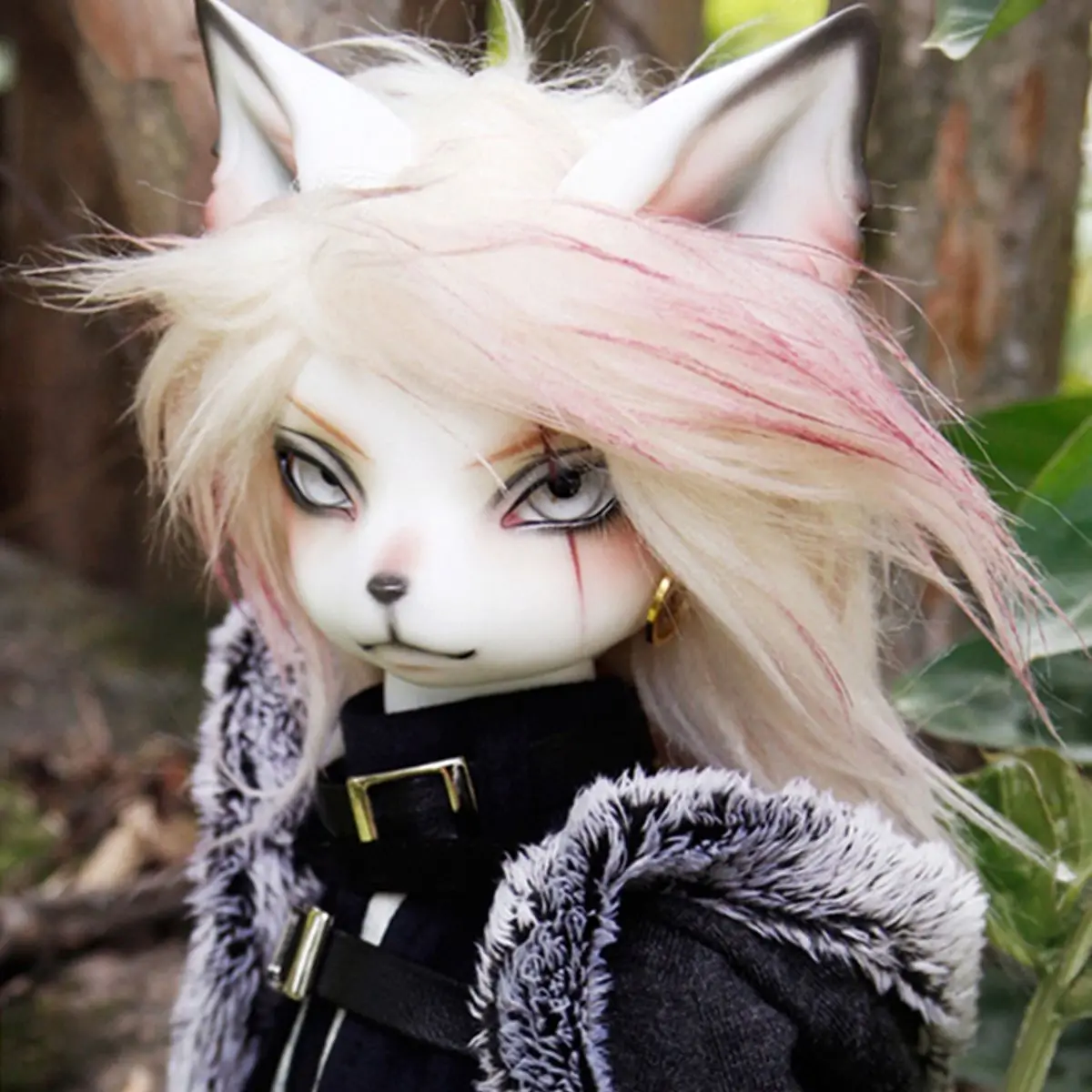 ตุ๊กตา BJD รุ่นใหม่ รูปสัตว์ หมาจิ้งจอก โอสการ์ ตัวมีกรงเล็บ ขนาด 1/4 ทำจากเรซิ่น ตุ๊กตา reborn แบบ free sd พร้อมแต่งหน้า