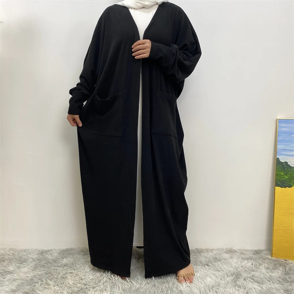 

Modest Abaya Open Cardigan Muslim Women Casual Long Maxi Dress Turkey Arab Kaftan Islamic Gowns Kimono Abayas Eid Ramadan Caftan