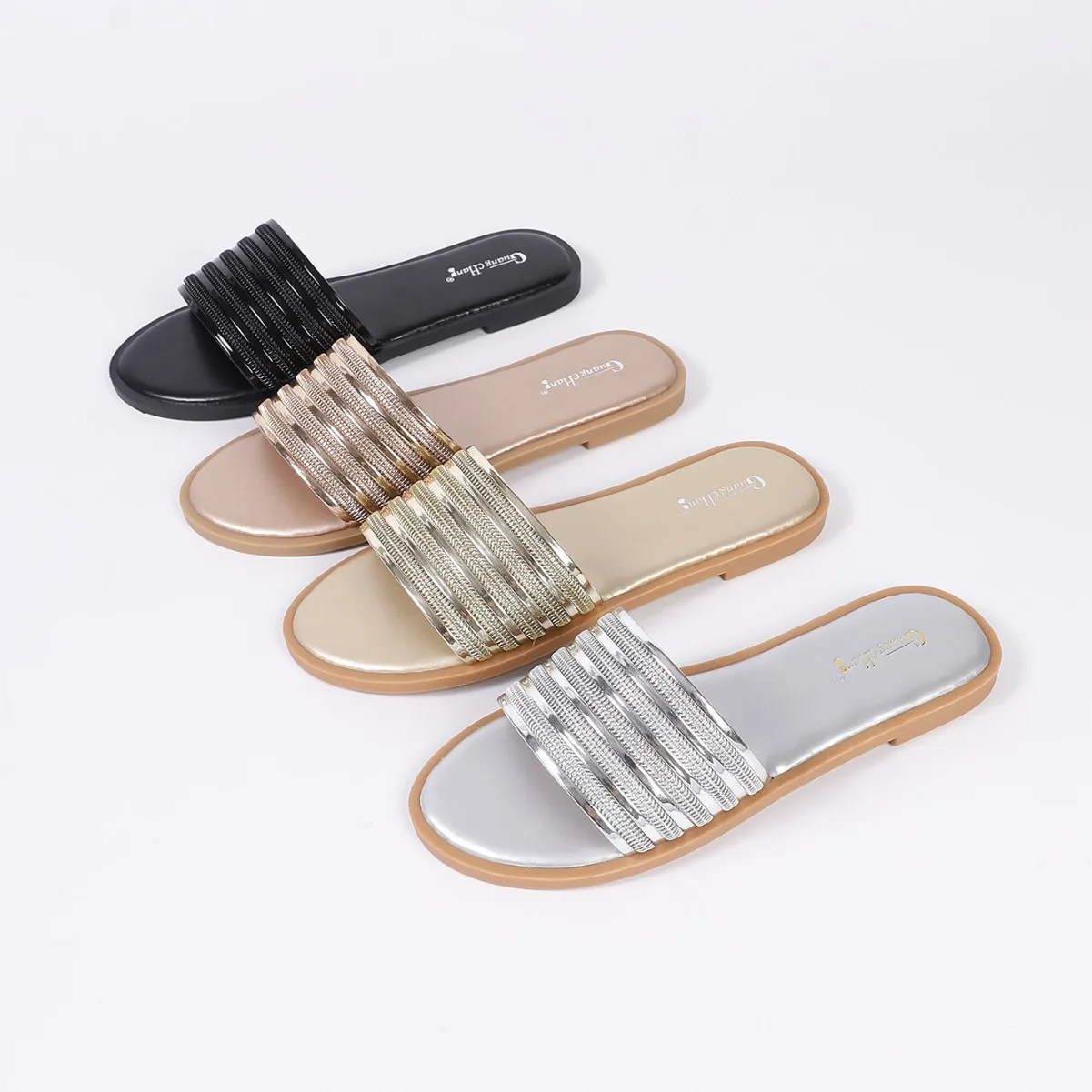 

2026 New Korean Style Women Flat Slippers Casual Comfortable Slip On Outdoor Wear Versatile Daily Fashion House Slides