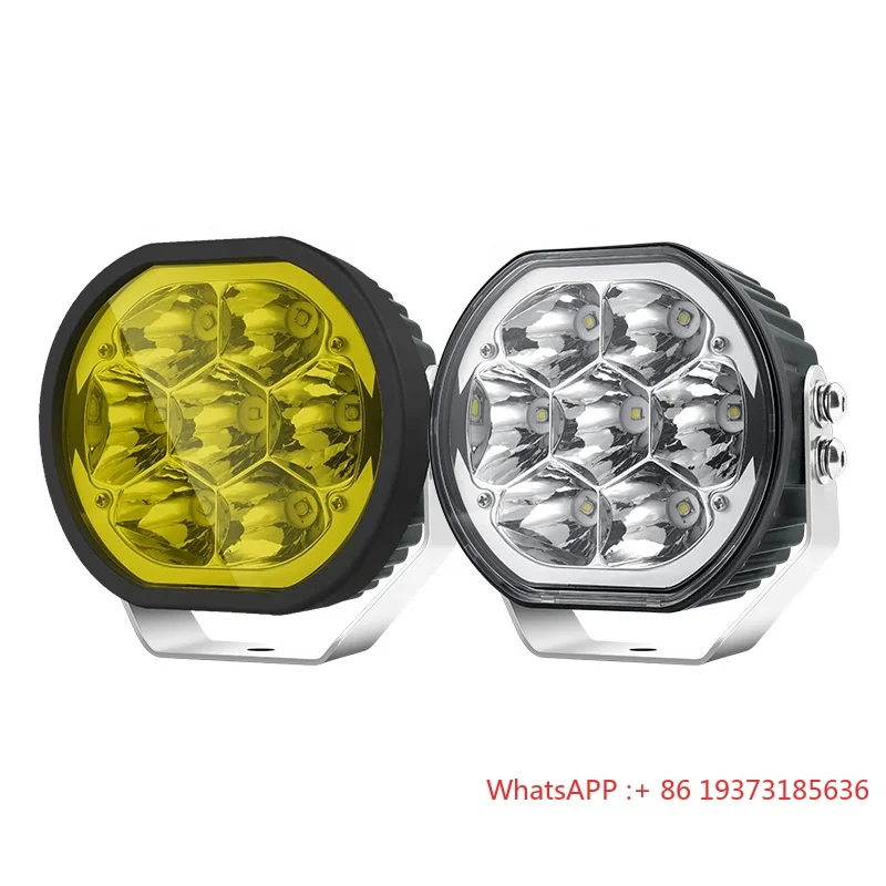 

Universal Waterproof 12v White Yellow Amber Cover Spot Ditch Lamp 5 Inch Fog Drive off Road bar Led Pods Light Off-road