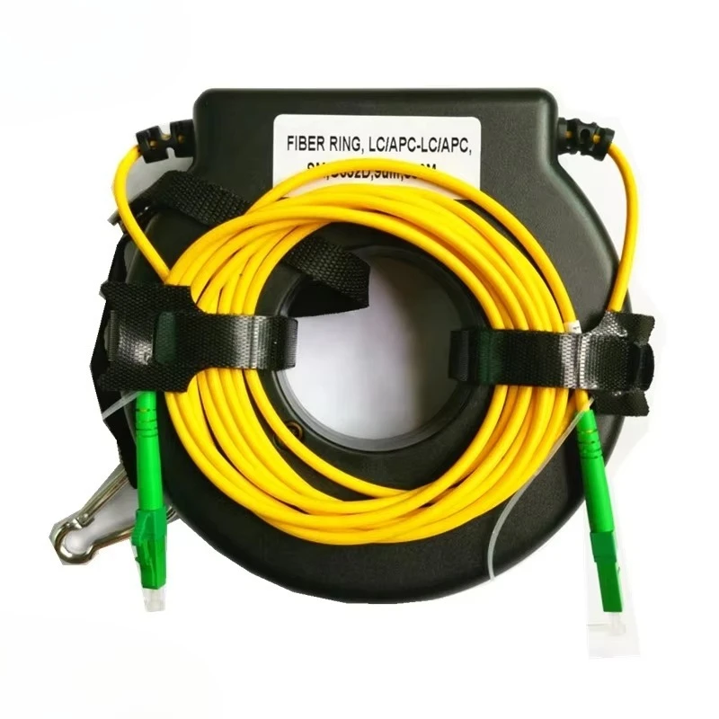 Mini Fiber Ring OTDR Launch Cable Box 150m Portable Dummy Fiber Box MM OM4 LC UPC