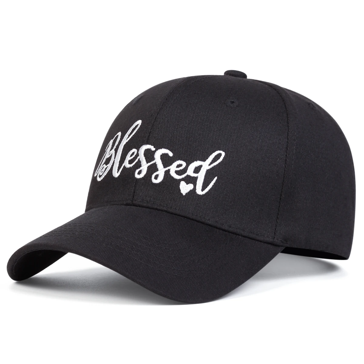 Unisex Blessed Love Embroidery Baseball Caps Spring Autumn Outdoor Adjustable Casual Hats Sunscreen Hat