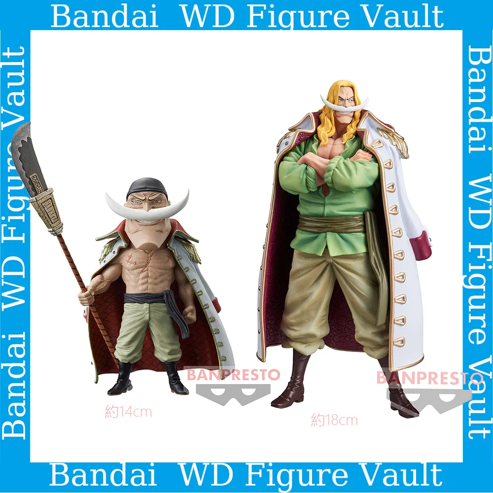 En stock, figura genuina Bandai BANPRESTO ONE PIECE GRANDLINE/WCF Barba blanca de 14/18CM, juguete para regalo de modelos coleccionables altamente detallados