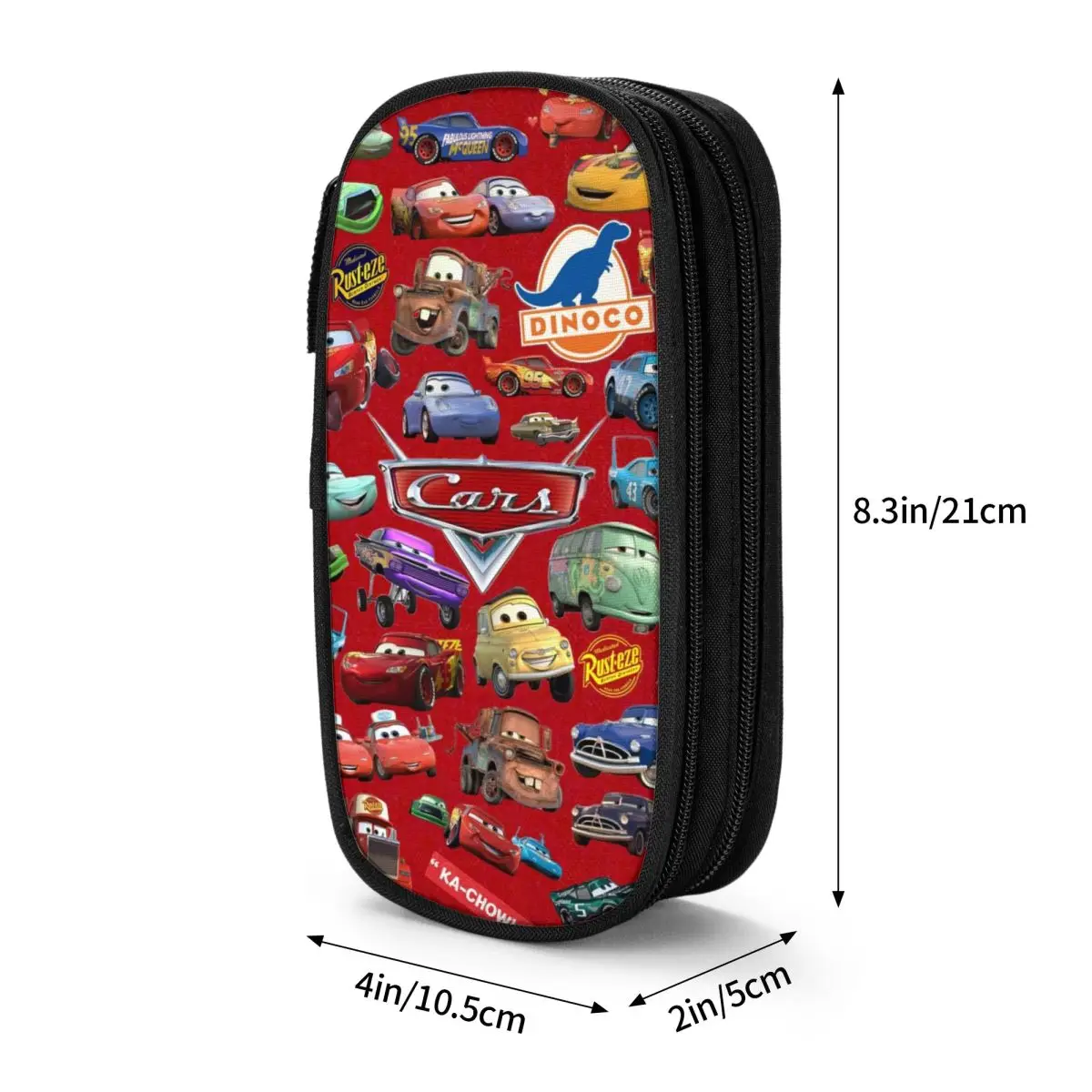 Imagem -06 - Carros Lightning Mcqueen Pencil Cases Pencil Pouch Pen Box para Menina e Menino Grandes Bolsas de Armazenamento para Estudantes Papelaria Escolar Presentes