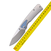 Enlan RattleSnake titanium handle m390 blade folding knife pocket survival EDC tool camping hunting outdoor practical knife
