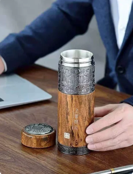 High-end sterling silver thermos cup high-value business tea cup