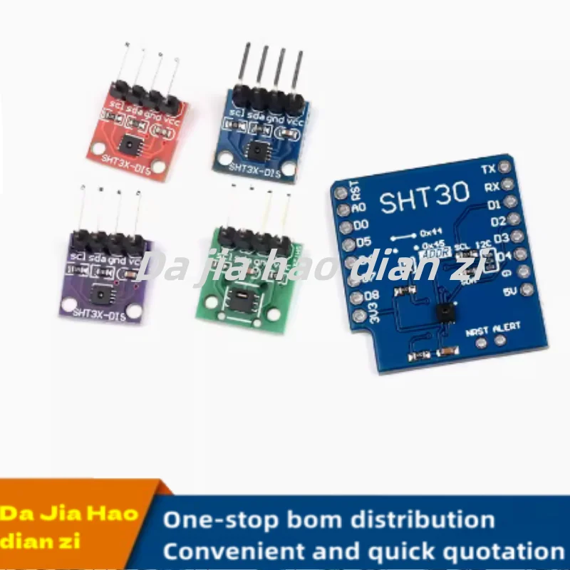 SHT20 SHT30 31 35 Temperature and Humidity Sensor Module I2C Communication Digital Sensor Wide Voltage