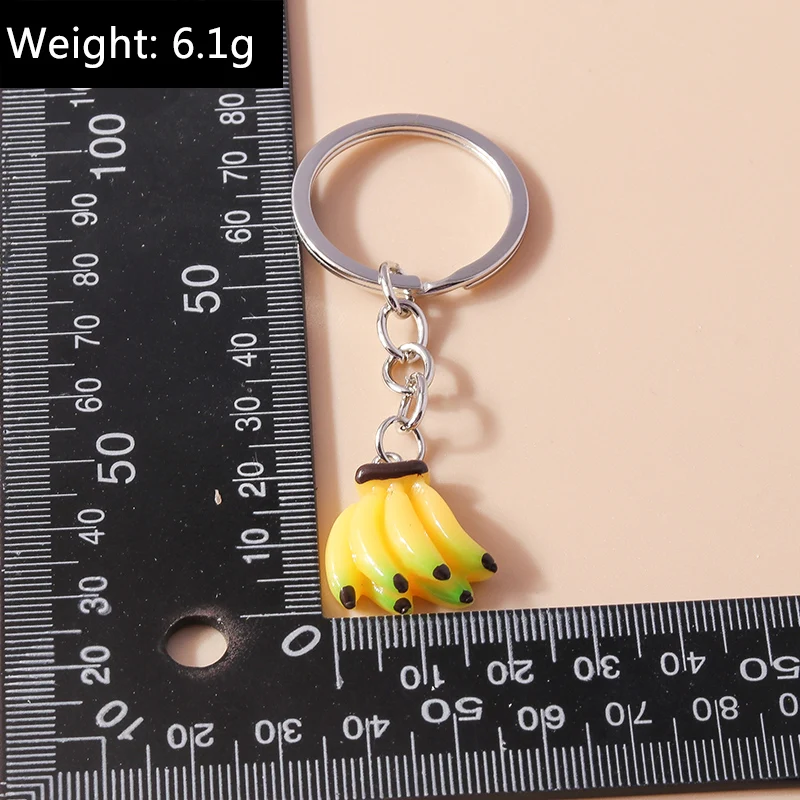 Cartoon 3d Frucht Orange Charms Schlüssel bund Souvenir Geschenke für Frauen Männer Auto Schlüssel Handtasche Anhänger Schlüssel ringe DIY Schmuck Zubehör – Detail 4