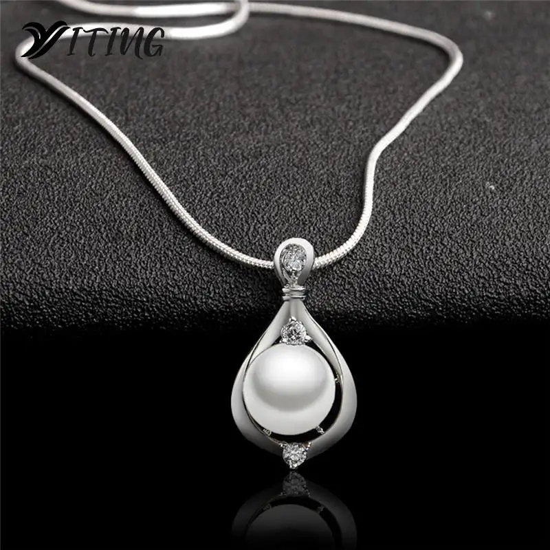 Korean Jewelry Fashion Simple Short Necklace Imitation Pearl Necklace Steampunk Necklace Women Statement Necklace