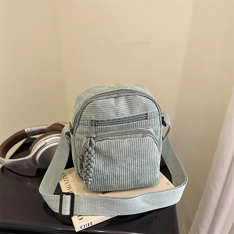 

2026 Multi-Zip Phone Crossbody Bag, Casual Shoulder Purse for Women, Minimalist Day to Night Tote, Textured Sling Bag, Chic