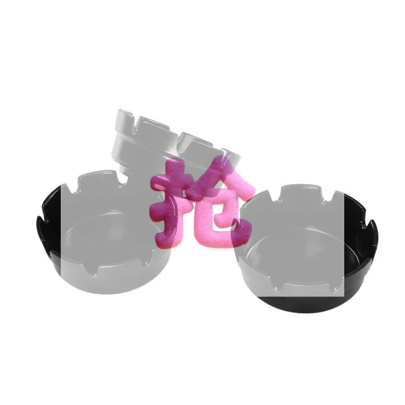 1/3Pcs 8 Slot Portable Round Plastic Ashtray Cigarette Holder Indoor Outdoor Accessory Gift For Men