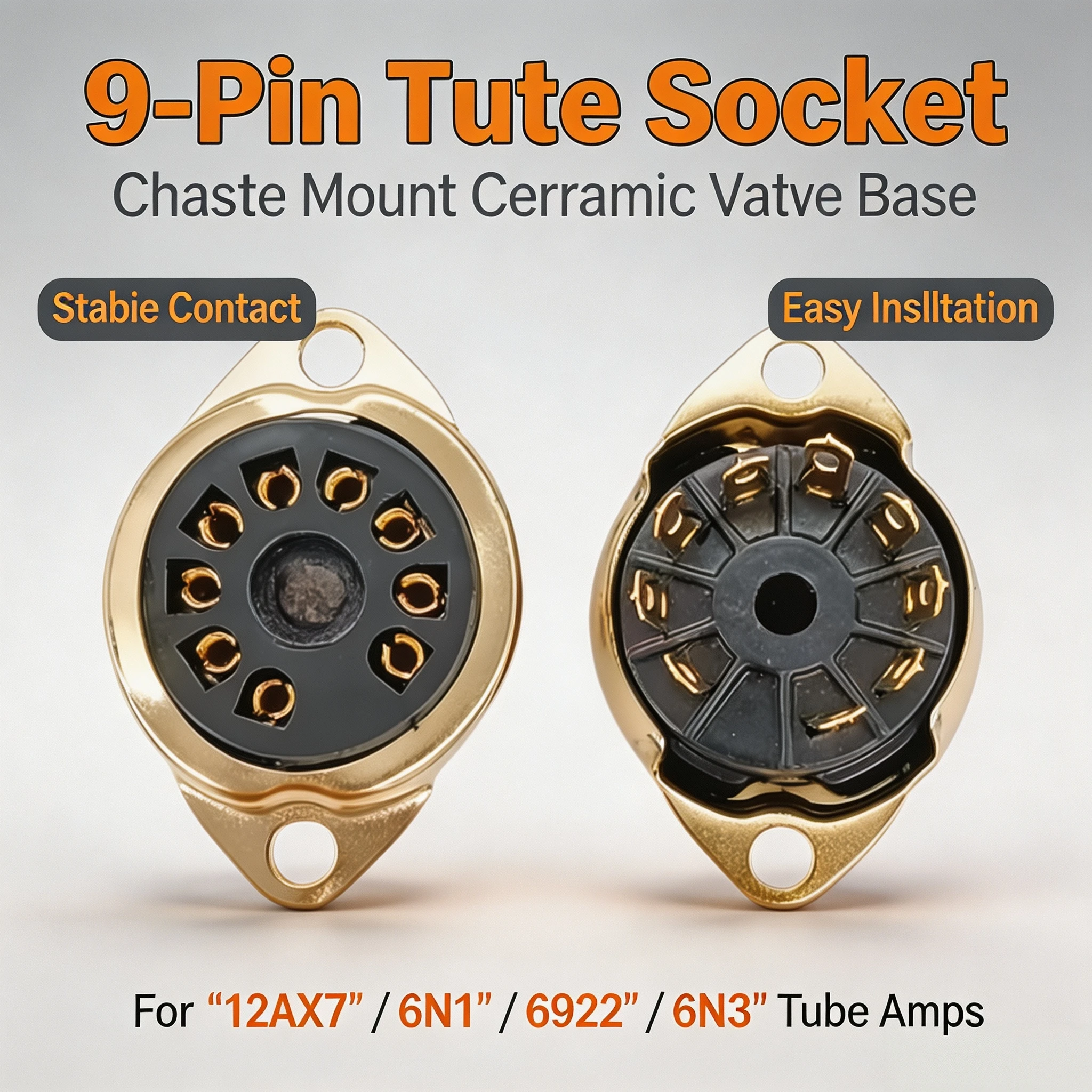 Vintage Electronics Repair Youtube - Conjunto de 10 Soquetes de Baquelite