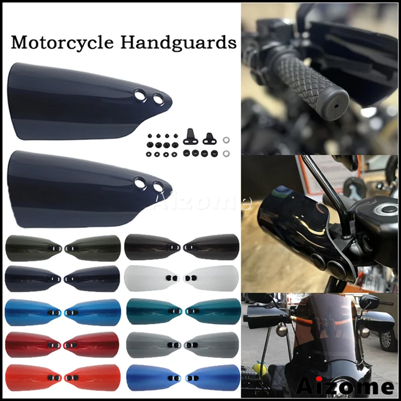Motorcycle Handguards PC Handlebar Wind Protector For Harley Dyna Low Rider Street Bob Softail Heritage RoadKing Sportster 96-17