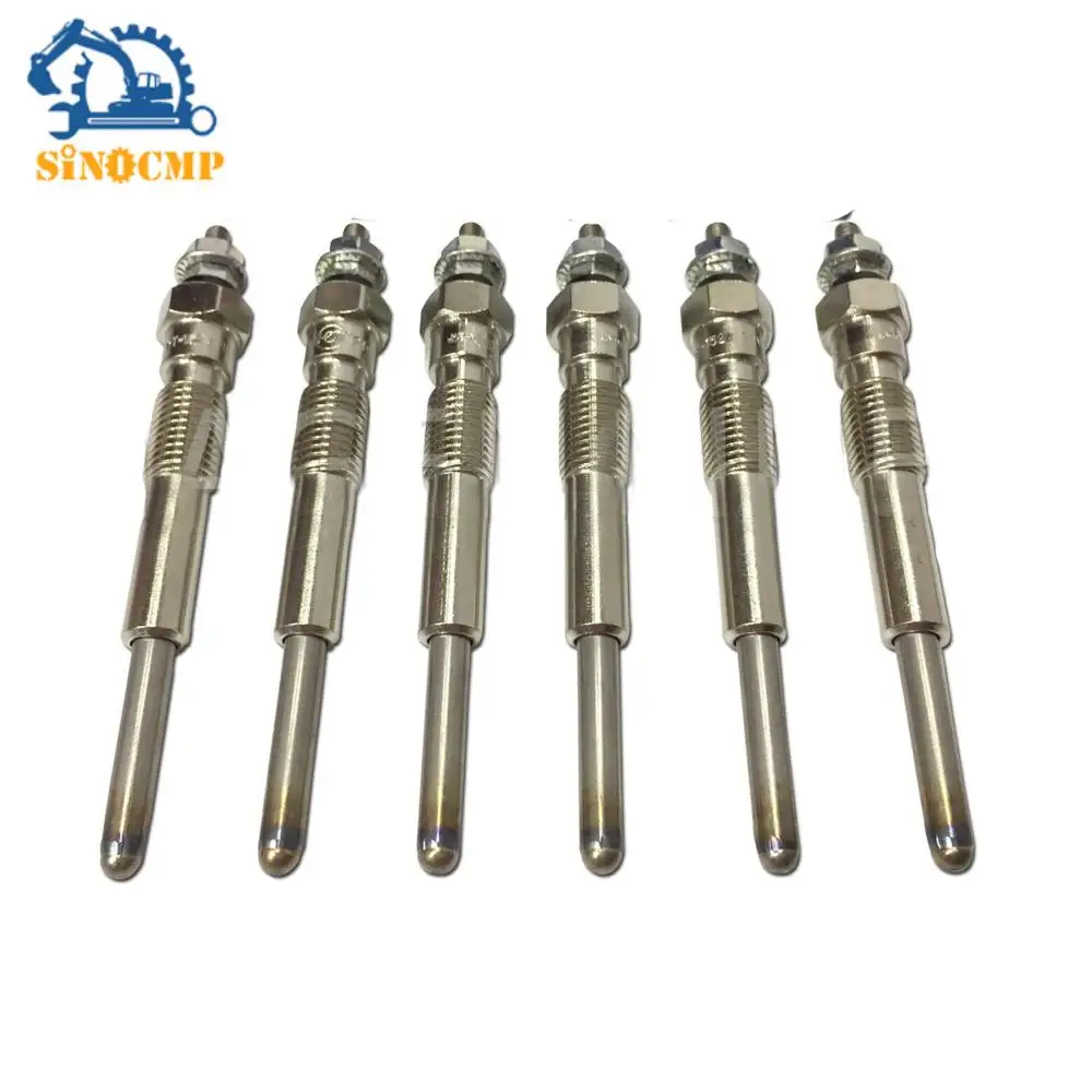 

6PCS 12V 1HZ Glow Plugs For Toyota Landcruiser HDJ80 HDJ81 1HD-T HZJ80 HZJ75 HZJ81 105 4.2L 19850-64031 Professional Car Parts