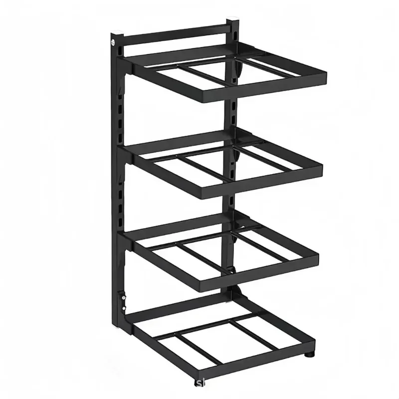 Kitchen Sink Storage Rack Multi-Layer Cooker Storage Rack for Home Stovetop Cabinets Adjustable Pot Rack Pantry Storage
