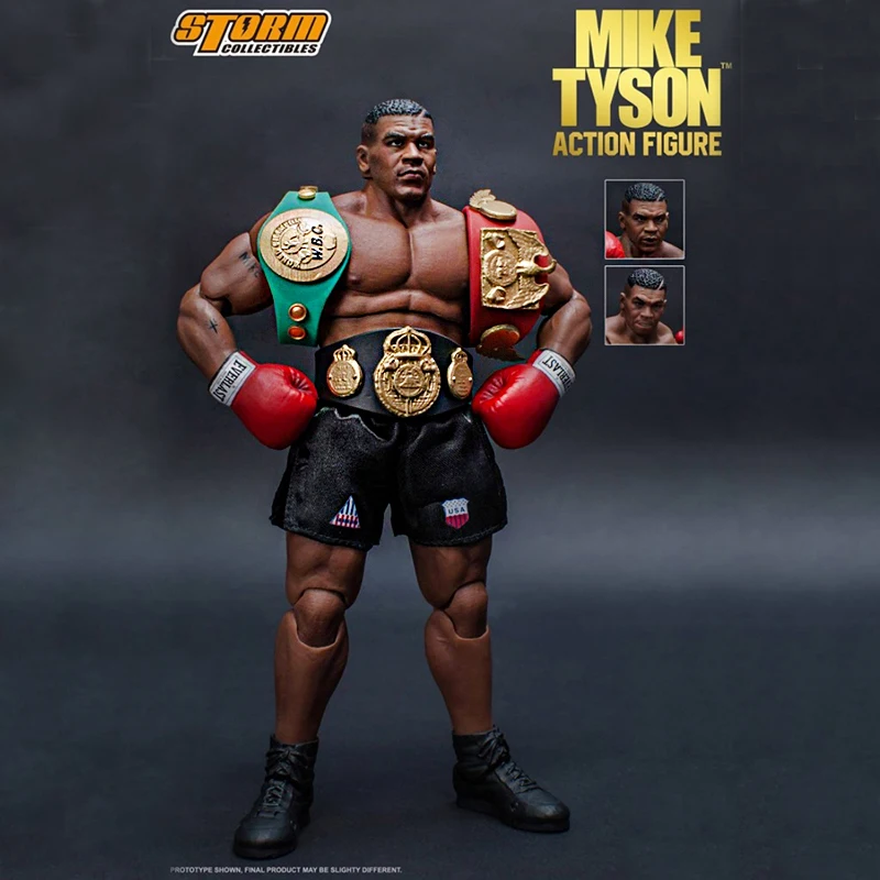 1/12 Mike Tyson Action Figure Doll Free Shipping Toys Boxing Champion PVC Collectible Anime Figurine Model Fans Souvenir Gift