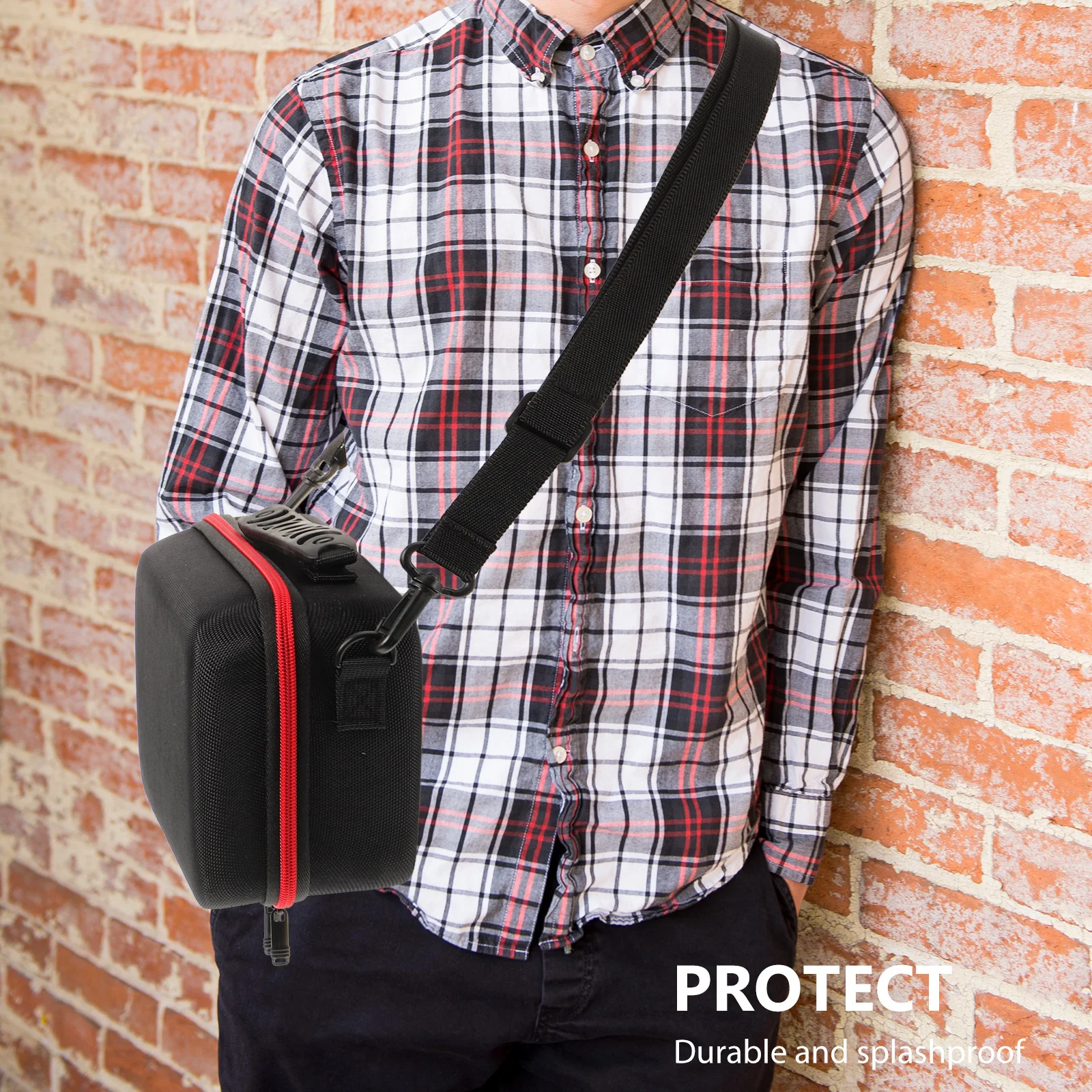 حقيبة كاميرا لحقيبة الحماية شديدة التحمل مع مقصورات قابلة للتعديل للسفر والتصوير الفوتوغرافي في الهواء الطلق