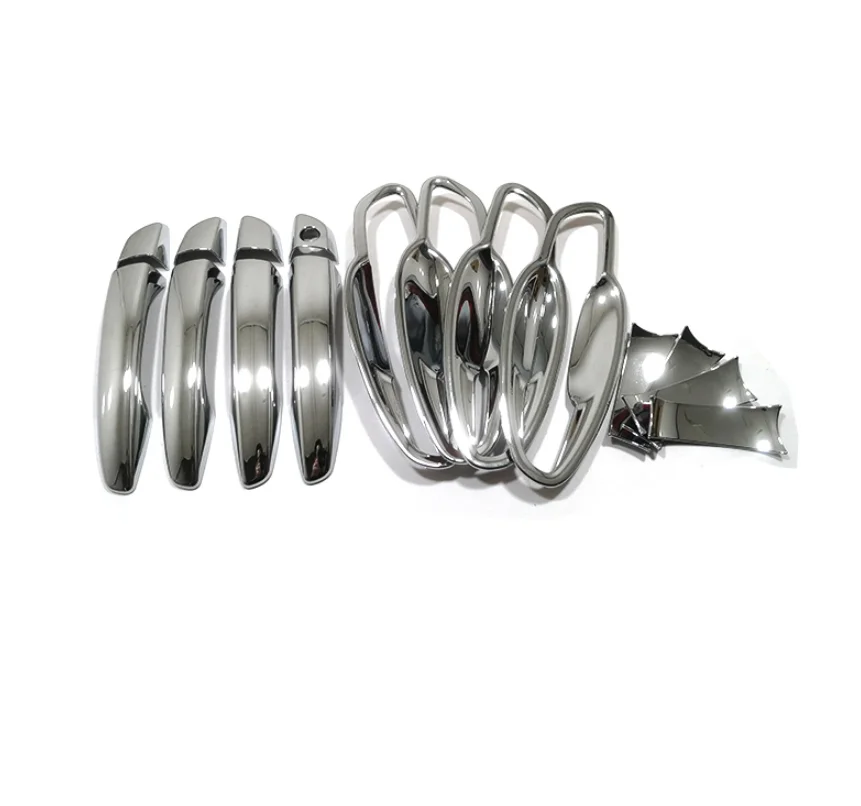 For Peugeot 3008 GT 5008 2017 2018-2021 LHD ABS Chrome Car Door Protector Handle Decoration Cover Trim Sticker Accessories 8pcs