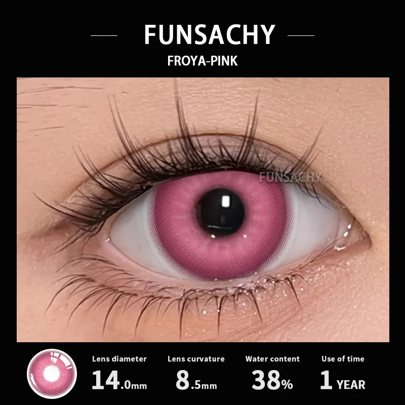 FUNSACHY Cosplay Zwart Wit Contactlenzen voor Ogen 1 Paar Gekleurde Anime Lens Oogmake-up Leerling Halloween Vrouwen mannen Accessoires