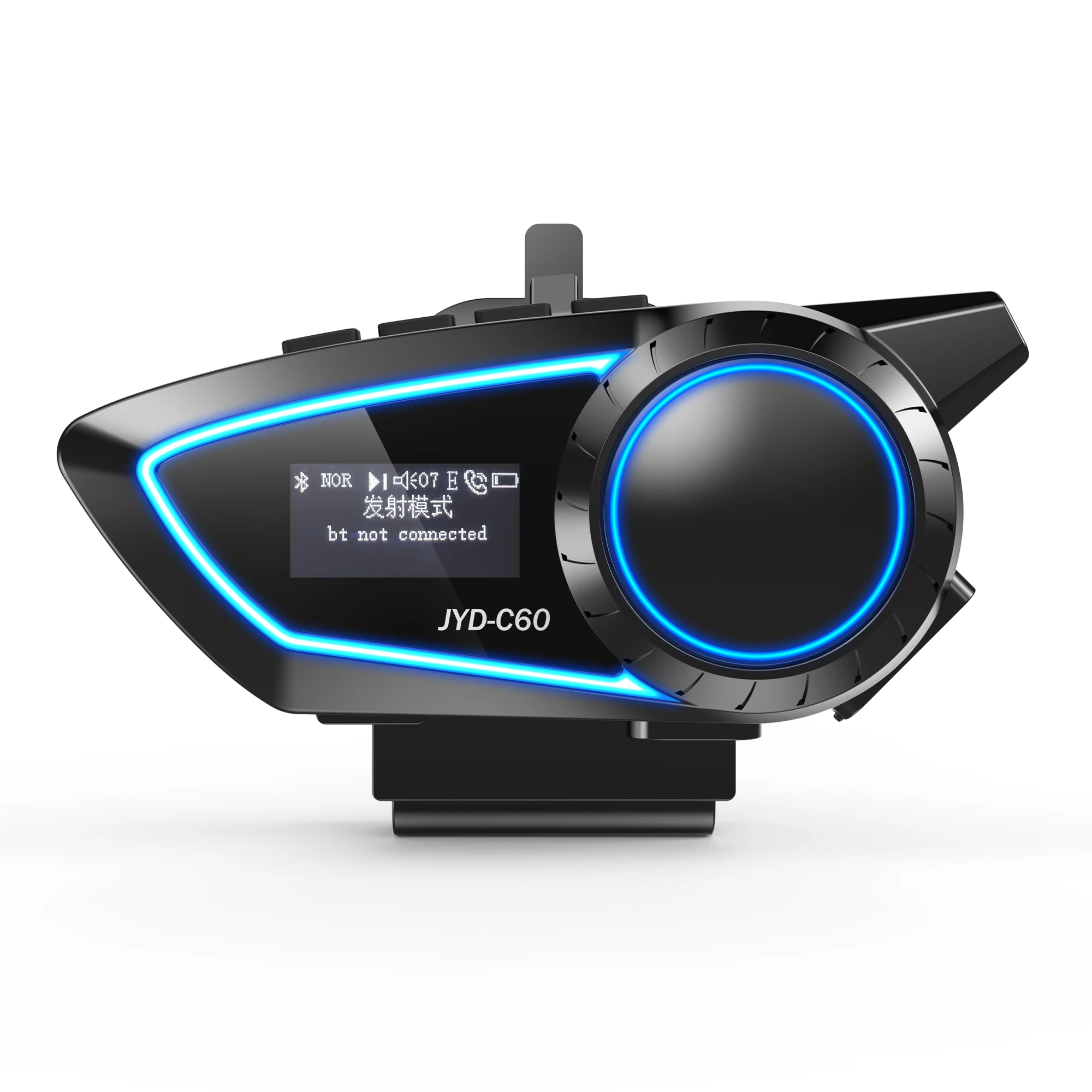 

Bluetooth-гарнитура для мотоциклетного шлема, 1000 мАч, сверхдлительный режим ожидания, беспроводная громкая связь с HD-экраном, мотоциклетные наушники